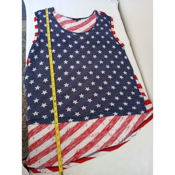 Lane Bryant Wpmens Tank Top Stars & Stripes Red White and Blue Patriotic 22/24 - Picture 8 of 13
